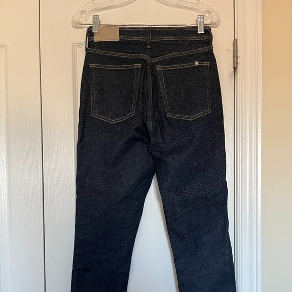 Everlane Way-High Clean Front Skinny Jean (Dark Indigo) - Picture 5 of 5